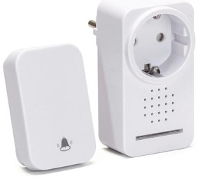 Aigostar - Dzwonek bezprzewodowy do kontaktu 1Z 230V IPX4 biały