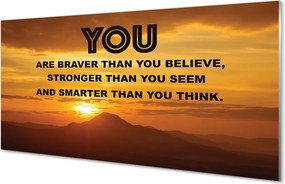 Szkło Ozdobne do Kuchni Napis pod Słońcem