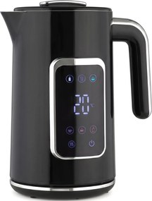 HOMCOM Czajnik 1,7 L, 2200 W, z wyświetlaczem LED, regulacją temperatury, funkcją podtrzymywania ciepła, czarny | Aosom PL