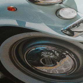 Obraz - Fiat retro samochód (z zegarem) (90x30 cm)
