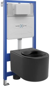 Mexen zestaw podtynkowy WC stelaż Fenix Slim z miską WC Sofia, czarny mat - 6103354XX85