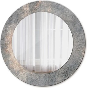 Lustro z nadrukiem okrągłe Vintage beton