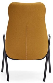 Żółty fotel Teulat Dins, wys. 114 cm