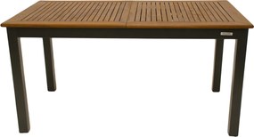 CONCEPT FSC® - stół rozkładany z blatem tekowym - Towar z drobną wadą (N592)