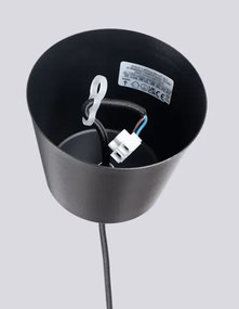 Czarna okrągła lampa wisząca L6-K26