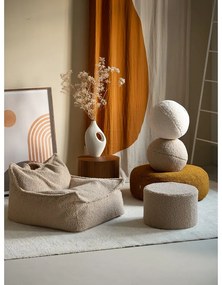 Jasnobrązowy dziecięcy worek do siedzenia z materiału bouclé Chair – Wigiwama