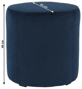 Taboret RIVIERA, niebieski