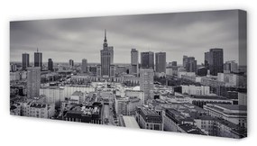 Obraz na płótnie Warszawa Wieżowce panorama