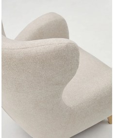 Beżowy fotel typu uszak Patio – Kave Home