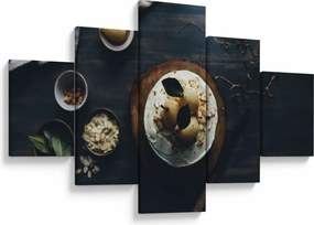 Obraz deseru na stole (125x70 cm)