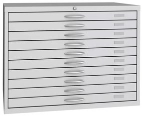 Szafka z szufladami na wykresy A1, 10 szuflad