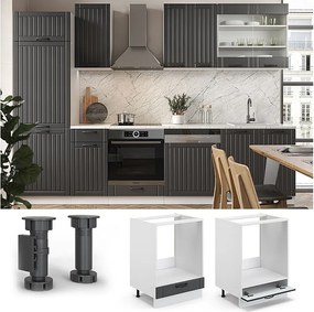 Szafka kuchenna antracytowy domek wiejski 60x51.6x82 fame-line