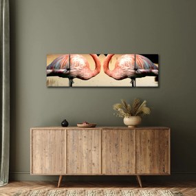 Obraz - dwa flamingi (170x50 cm)