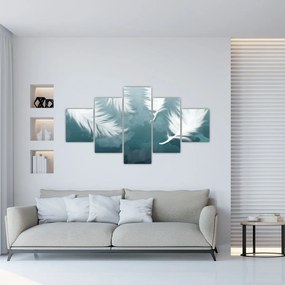 Obraz - Białe pióro (125x70 cm)