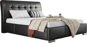 Łóżko z pikowanym zagłówkiem i pojemnikiem 180x200 K0-C99