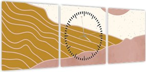Obraz - Wschód słońca (z zegarem) (90x30 cm)