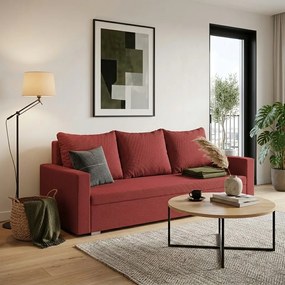 Sofa kanapa 3 os z funkcją spania DIZY Czerwony
