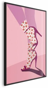 Plakat Skarpetki w truskawki 21x30 cm z ramą czarną bez marginesu ARTGEIST B