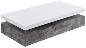 Ława FELIX – 2 szuflady – MDF – kolor: szary i biały