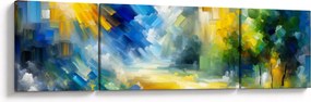 Obraz - Abstrakcyjny słoneczny dzień (170x50 cm)