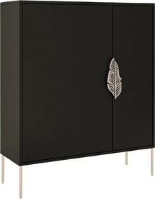 Szafka na buty Skandica MERLIN ze złotymi dodatkami