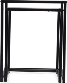 Stoliki w dekorze dębu zestaw 2 szt. 38x38 cm Noah – Bonami Essentials