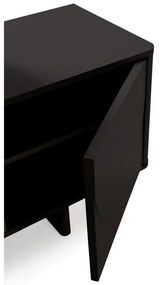 Czarna szafka pod TV 180x55x40 cm Solei – MOME