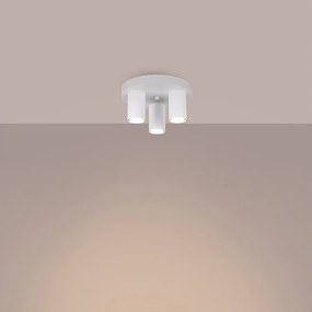 Lampa sufitowa nowoczesny Toris, stal - 3 źródło światła 3000K - L.25 x H.12 cm - biały