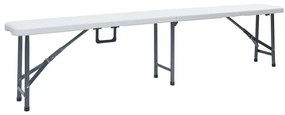 Zestaw białych ławek ogrodowych D6-C56