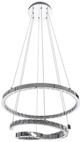 LAMPA KRYSZTAŁOWA WISZĄCA RING LED APP773-2CP