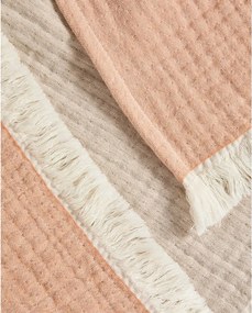 Łososiowy koc dziecięcy muślinowy 130x170 cm Nafine – Kave Home