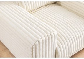 Kremowa sztruksowa sofa 178 cm Justin – Ropez