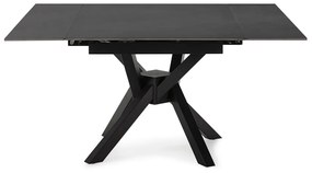 Rozkładany stół z dodatkowym blatem z kamiennym blatem 90x150 cm Arlene – Marckeric