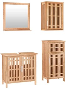 Zestaw mebli łazienkowych w stylu boho - Yuzu 5X