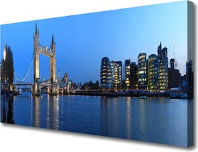 Zdjęcie na płótnie Podświetlony Most Miejski