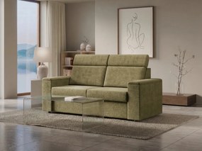 Sofa - kanapa do spania Volta 160x200 cm, z pojemnikami, materacem i stelażem włoskim