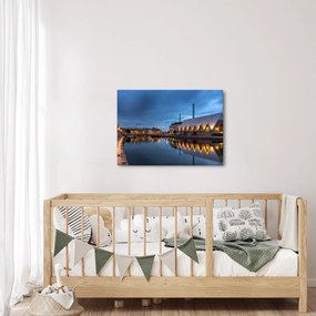 Obraz kanału wodnego - Göteborg (70x50 cm)