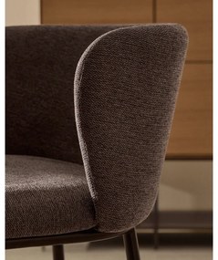 Ciemnoszary hoker (wysokość siedziska 65 cm) Ciselia – Kave Home