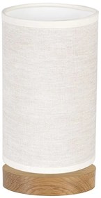 Spot-Light DO70884174 - Lampa stołowa FIRE 1xE27/25W/230V dąb/beżowy