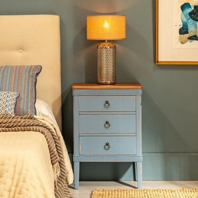 Niebieska szafka nocna Shabby – Ixia