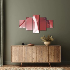Obraz - Czerwony abstrakcyjny kwiat N⁰3 (125x70 cm)