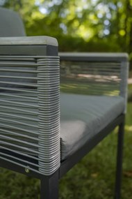 Nowoczesne krzesło ogrodowe z poduszkami Corto