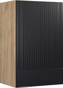 Szafka ścienna czarne paski 45x34.1x72 fame-line