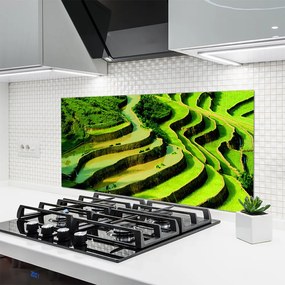 Panel Szklany Tarasy Ryżowe w Azji