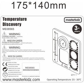 Masterkidz nauka o temperaturze ścienna tablica edukacyjna flex