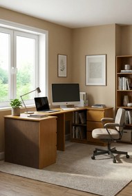 Podwójne biurko dla rodzeństwa olcha Z7-F62