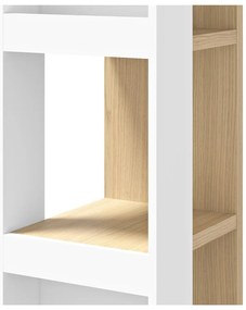 Biały regał w dekorze dębu 40x188 cm Ella – TemaHome