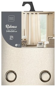 Kremowa zasłona z materiału bouclé 140x260 cm Winona – douceur d'intérieur