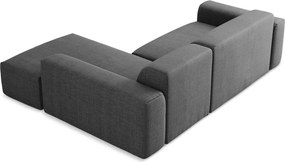 Szary narożnik (prawostronny/z szezlongiem) Keli – Makamii