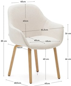 Białe krzesło Aleli – Kave Home